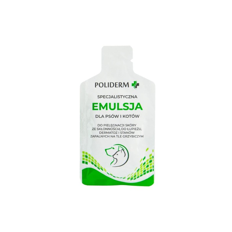 Poliderm, emulsja do pielęgnacji skóry i sierści, pies i kot, 15 ml