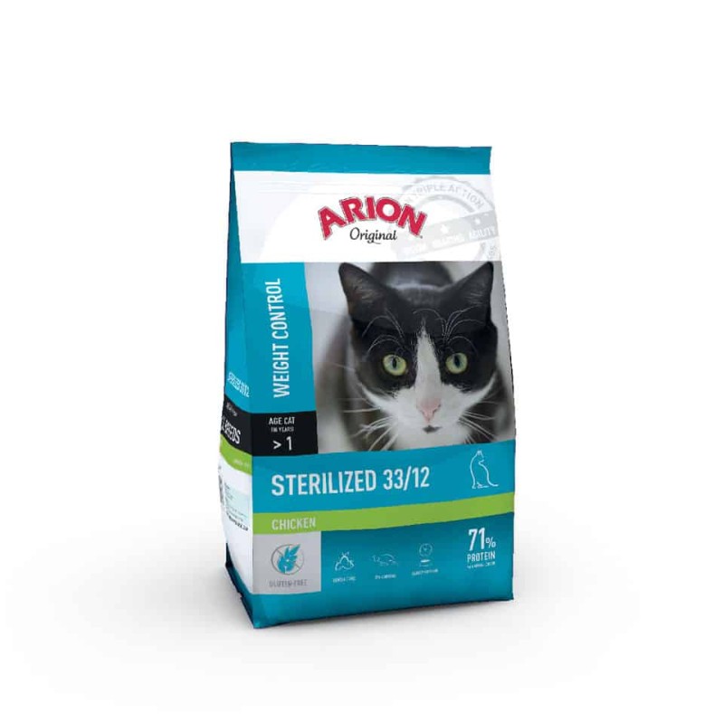Arion Original, koty sterylizowanie, kurczak, 2 kg