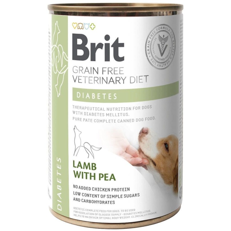 Brit VD Diabetes, pies, Mokra karma, 400 g