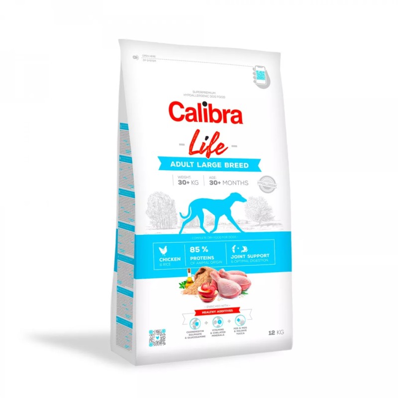 Calibra Life Adult, duże rasy, kurczak, 12 kg