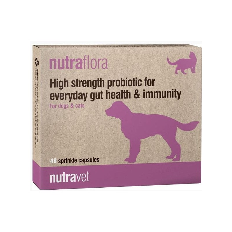 NutraFlora na jelita dla psów i kotów, 48 tab.
