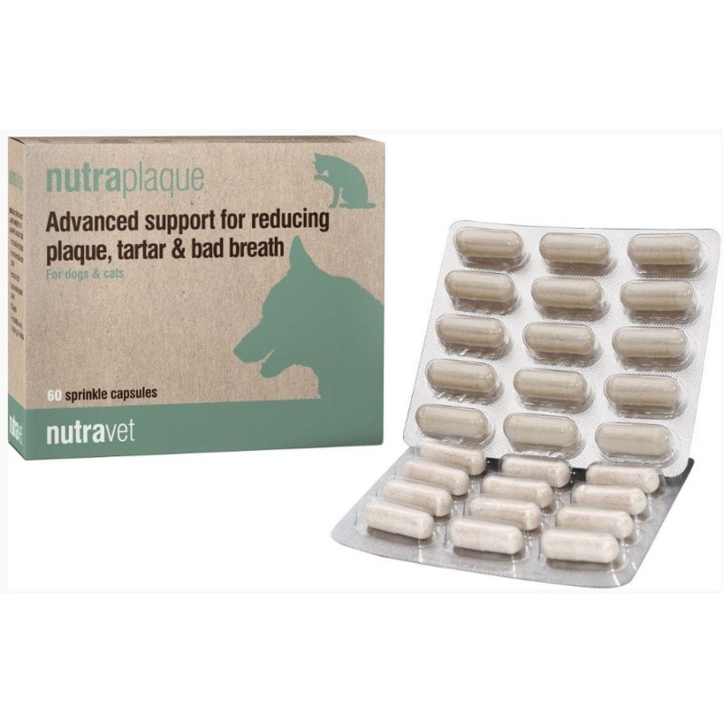 NutraPlaque na zęby dla psów i kotów, 60 tab.