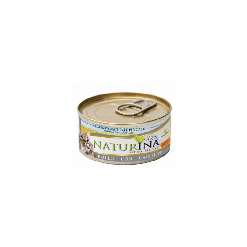 NATURINA ELITE CAT KURCZAK Z MARCHEWKĄ , 70 g